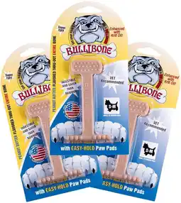 Walmart Bullibone Small Peanut Butter Dog Chew Toy Nylon Bone - Flavored chew toys for small dogs - 3 Pack offer