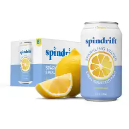 Walmart Spindrift Lemon Sparkling Water, 12 Fl. Oz., 8 Count offer