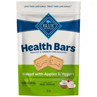 Walmart Blue Buffalo Health Bars MSF2Natural Crunchy Dog Treats Biscuits, Apple & Yogurt 16-oz Bag offer