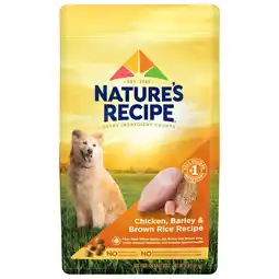 Walmart Natures Recipe Dry Dog Food, Chicken, Barley & Brown Rice Recipe, 4 lb. Bag offer