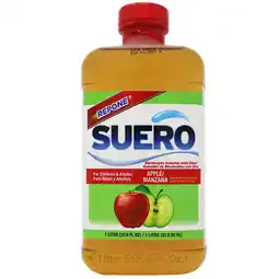 Walmart Suero Repone Electrolyte Solution, Apple, for Adults and Children 1 Year and Older, 33.8 oz Bottle offer