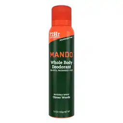 Walmart Mando Whole Body Deodorant for Men - Spray Deodorant - Aluminum Free - Clover Woods - 3.6oz offer
