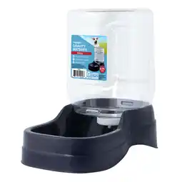 Walmart Vibrant Life Gravity Pet Waterer, Dark Blue, Small for Cats and Dogs, 0.75 Gallons offer