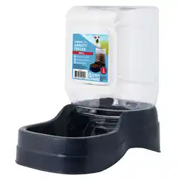 Walmart Vibrant Life Gravity Pet Feeder, Blue, Small for Dogs and Cats, 3 Pound Capacity offer