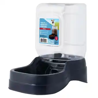 Walmart Vibrant Life Gravity Pet Feeder, Blue, Small for Dogs and Cats, 3 Pound Capacity offer
