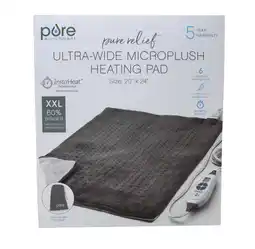 Walmart Pure Enrichment Pure Relief Ultra-Wide Microplush Heating Pad 20X24 XXL offer