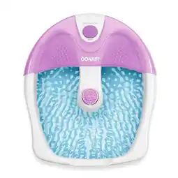 Walmart Conair Foot Spa/Pedicure Spa with Soothing Vibration Massage, Lavender/White offer