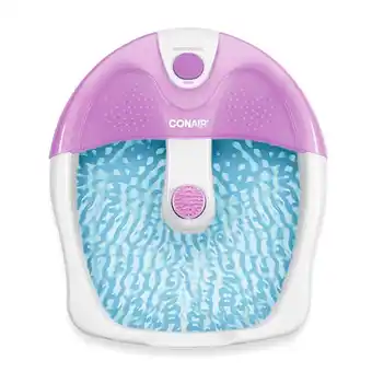 Walmart Conair Foot Spa/Pedicure Spa with Soothing Vibration Massage, Lavender/White offer