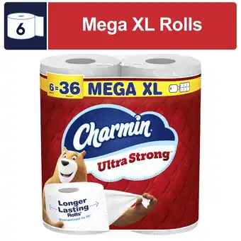 Walmart Charmin Toilet Paper Ultra Strong , 6 Mega XL Rolls offer