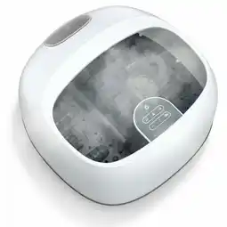 Walmart Topcobe Steam Foot Spa Massager With 3 Heating Levels and Timers, Foot Bath Soak Tub-White offer