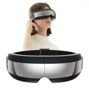 Walmart EZOO Heated Eye Massager, 5 Modes, Foldable, USB Rechargeable, Black, for Eye Strain and Relaxation offer
