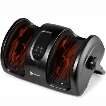 Walmart Lifepro RelaxaTilt X Shiatsu Foot and Calf Massager with Heat and Compression - Black offer
