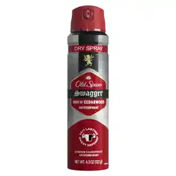 Walmart Old Spice Dry Spray, Men's Antiperspirant Deodorant Spray, Swagger, 4.3oz offer