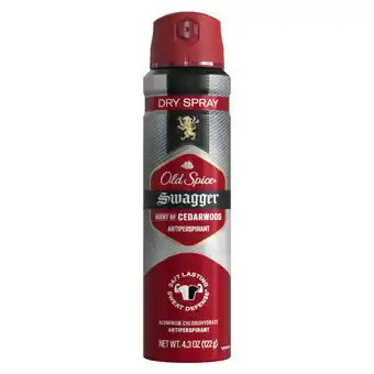 Walmart Old Spice Dry Spray, Men's Antiperspirant Deodorant Spray, Swagger, 4.3oz offer