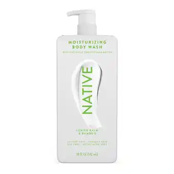 Walmart Native Lemon Balm & Bamboo Moisturizing Body Wash 18 oz offer