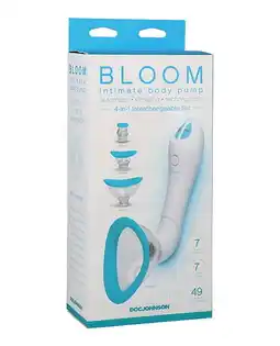 Walmart Bloom Intimate Body Automatic Vibrating Rechargeable Pump - Sky Blue/White offer