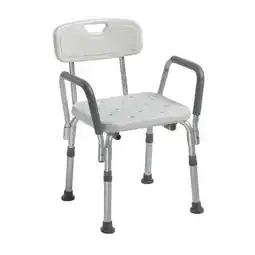 Walmart Knock Down Bath Bench with Back and Padded Arms offer