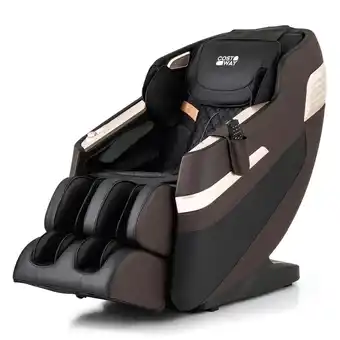 Walmart Costway Full Body Massage Chair with Airbags Waist Heater Foot Rollers Voice Control Brown offer