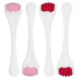 Walmart 4 Pcs Facial Roller Massage Face Tool Small Reusable Stick Scroll Wheel Silica Gel Abs offer