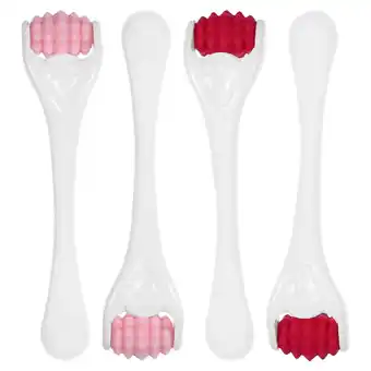 Walmart 4 Pcs Facial Roller Massage Face Tool Small Reusable Stick Scroll Wheel Silica Gel Abs offer