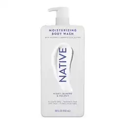 Walmart Native Moisturizing Night Jasmine & Walnut Body Wash 18 oz offer