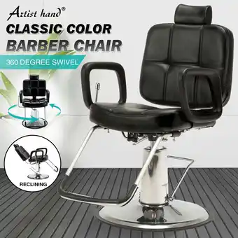 Walmart Artist hand Hydraulic Recline Barber Chair Salon Hair Stylist Beauty EquipmentBlack offer