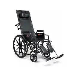 Walmart GF Health Products 16 x 17 in. Advantage Recliner Desk Arm Wheelchair with Elevating Legrest, Black offer