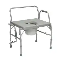Walmart ProBasics Bariatric Drop-Arm Commode Gray Frame offer