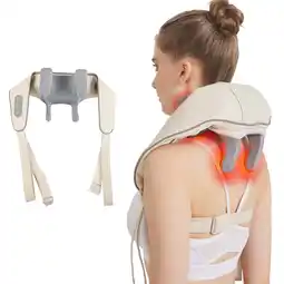 Walmart SNOW DEER Neck Massager, Shiatsu Back Shoulder and Neck Massager with Heat Electric Shoulder offer