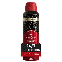 Walmart Old Spice Aluminum Free Body Spray for Men, Swagger, 5.1 oz offer