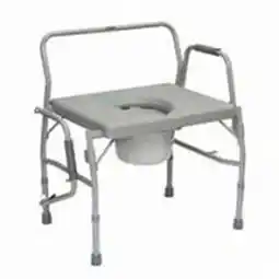 Walmart ProBasics Drop Arm Commode Bariatric 650 lbs. Camp offer
