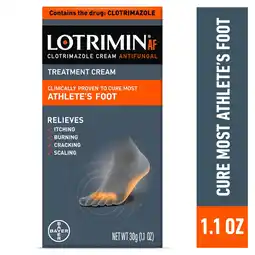 Walmart Lotrimin AF Clotrimazole Athlete's Foot Treatment Antifungal Cream, 30G Tube offer