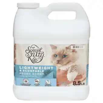 Walmart Special Kitty Lightweight & Scoopable Clumping Cat Litter, Fresh Scent, 8.5 lb offer