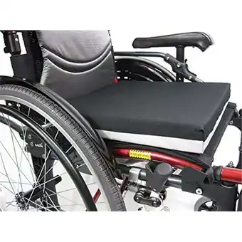 Walmart Karman 18 in. Universal Foam Deluxe Wheelchair Seat Cushion, Black offer