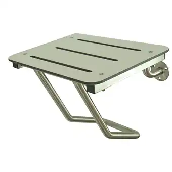 Walmart Frost Full Wall Mounted Shower Seat - Stainless/White - 972 offer