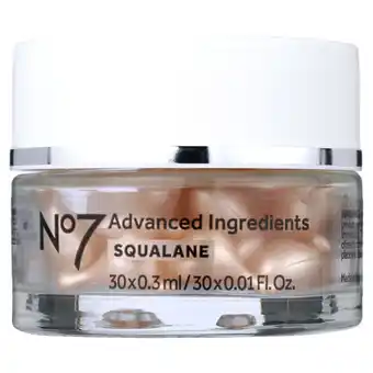 Walmart No7 Squalene Capsules 30pk offer