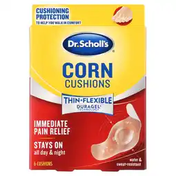 Walmart Dr. Scholl's Corn Cushions Hydrogel Tech Relieves Shoe Pressure & Friction, 6 Ct offer