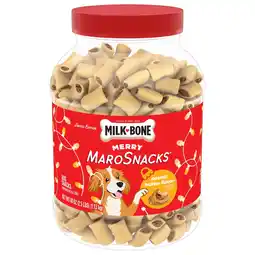 Walmart Milk Bone Merry MaroSnacks Peanut Butter Flavored Holiday Dog Treats With Bone Marrow, 40 oz offer
