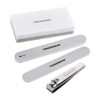 Walmart Tweezerman Essential Pedicure Kit - Nail Clipper, Pedicure Stone, Nail File & Buffer offer