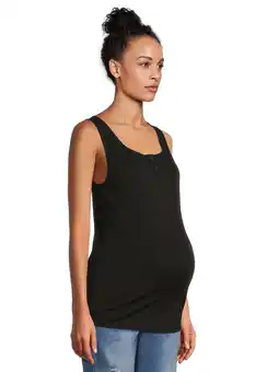 Walmart Time and Tru Maternity Essenstials Henley Tank Top, Sizes S-XXL offer