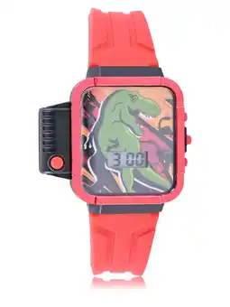 Walmart Wonder Nation Dino Childrens Flashlight LCD Watch in Red (WN4270WM) offer