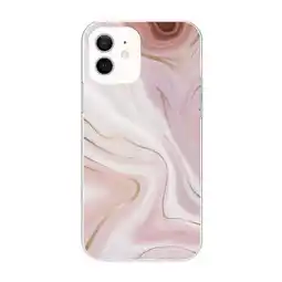 Walmart onn. Fashion Phone Case for iPhone 12 Pro / iPhone 12 - Pink Marble offer