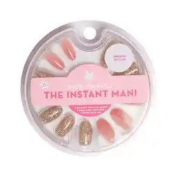 Walmart Olive & June Press-on Artificial Nails, Oval Medium, Glitter Party, Pink, 42 Count offer