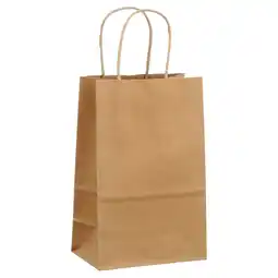 Walmart Brown Kraft Paper Bags, 5.25x3.5x8.25, 25ct offer