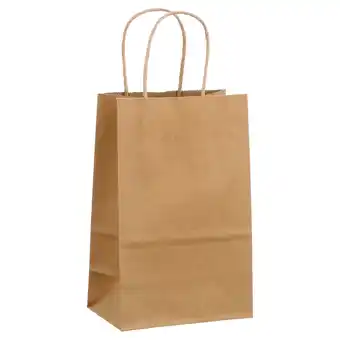 Walmart Brown Kraft Paper Bags, 5.25x3.5x8.25, 25ct offer