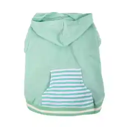 Walmart Vibrant Life Polyester Striped Dog & Cat Hoodie, Green, XXS offer