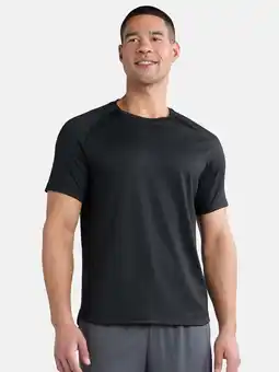 Walmart Athletic Works Men's Mesh Striped Tee with Short Sleeves, Size S-3XL offer