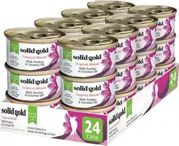 Walmart Solid Gold Tropical Blendz Wet Cat Food, Turkey & Coconut Oil, 3oz (24 Count) offer