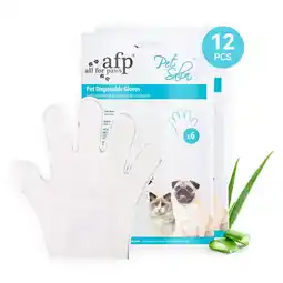 Walmart All For Paws Dog Grooming Wipes, Disposable Cat Glove Wipes, 12pcs offer