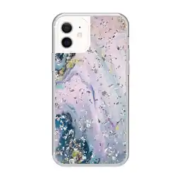 Walmart onn. Fashion Phone Case for iPhone 12 / iPhone 12 Pro - Marbled with Glitter offer